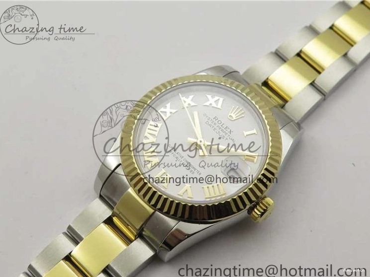 YG SS Best Dial White Oyster SS 278273 Bracelet Maker Datejust BP Edition 31mm YG on Roman 0113
